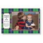   Irish Cashmere Christmas Personalized Mounted Photo Cards (30 Count