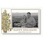   Woodland Tree Christmas Personalized Mounted Photo Cards (30 Count