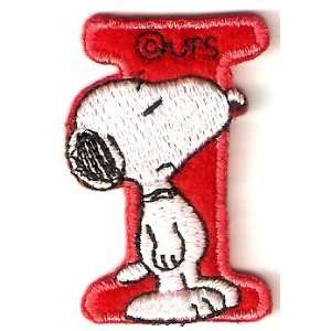  Snoopy ABCs Alphabet Letter I Iron On / Sew On Patch 