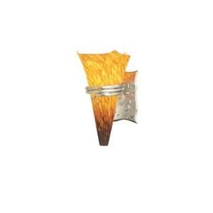   Tahoe Pine Amber Glass   Compact Fluorescent Lamping