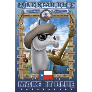  Lone Star Blue   Texas 28x42 Giclee on Canvas