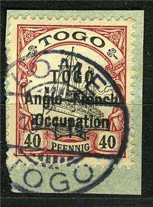 1914 Togo British Occupation SG # H 20 narrow ovpt used, cert.  