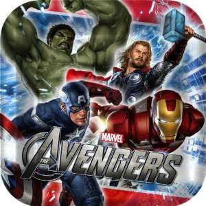 The Avengers Party 7 Square Paper Cake/Dessert Plates (8 ct)