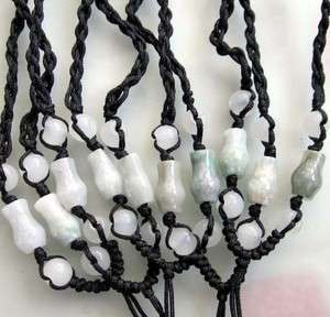 3Pcs Silk Natural Jade Jadeite Beads Necklace Cord  