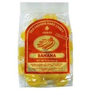 Hawaiian Hard Candy Banana 8 oz. Bag  Grocery & Gourmet 