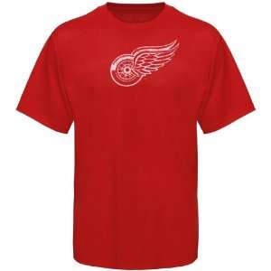  Majestic Detroit Red Wings Red Slim Fit Logo T shirt 