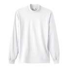 Anvil 7.1 oz. Long Sleeve Mock Turtleneck   WHITE   3XL