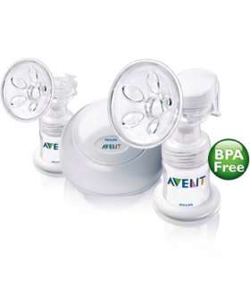 Philips AVENT BPA Free Twin Electric Breast Pump, White   Avent 