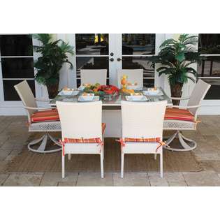 Hospitality Rattan Grenada 7 PC Rect Dining Set (4 Side Chairs 2 