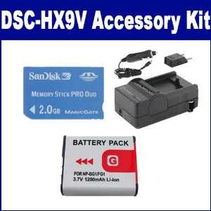  Sony DSC HX9V Digital Camera Accessory Kit includes SDM 