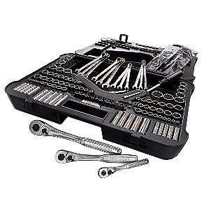 169 pc. Easy To Read Mechanics Tool Set with 6 Ratchet Wrenches 