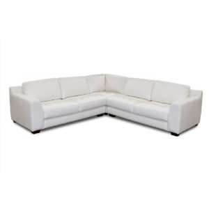  Zen Collection 3PC Arm Sectional with Square Corner Chair 