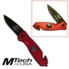 Trademark Tools Red M Tech Fire Fighter Rescue Knife