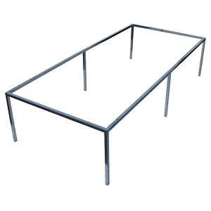 66x30 Rectangular Stainless Steel Coffee Table Base  