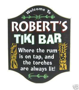 Tiki Bar Sign ~ Pub Tavern Beer ~ Personalized Man Cave  