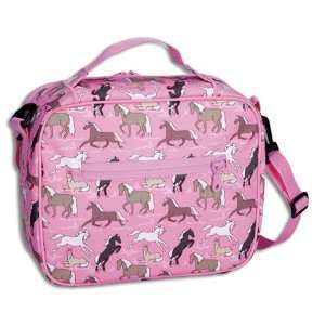  Wildkin Kids Pink Horses Themed Lunch Bag Toys & Games