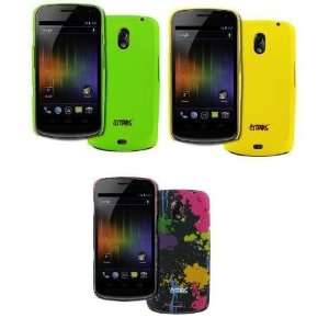  Covers (Neon Green, Yellow, Paint Splatter) Cell Phones & Accessories