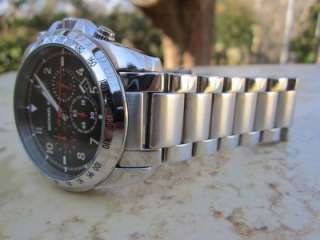 Michael Kors Mans Black Dial Silver Tone Bracelet Watch MK8132 E23 