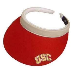  NCAA USC SOUTHERN CALIFORNIA TROJANS RED CLIP VISOR HAT 