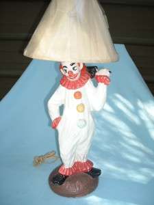Clown Lamp Vintage Light Retro Decor  