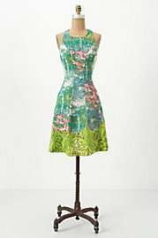 silk dress   Anthropologie