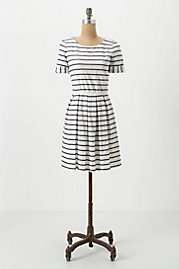 Scalloped Stripes Dress