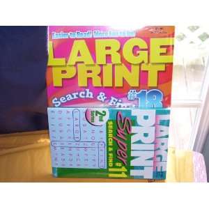  Large Print Search & Find (# 18 & #11) 2 in a Pack Toys & Games