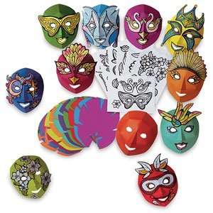 Roylco Mardi Gras Masks Class Pack   Mardi Gras Masks 