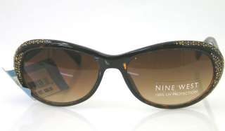 Nine West Sunglasses Tortoise Shell Rhinestones UV NWT  
