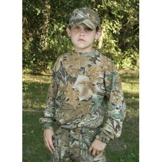 Childrens Long Sleeve Camouflage Shirt (Realtree Hardwoods,0 6M 