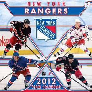  New York Rangers 2012 Team Wall Calendar Sports 