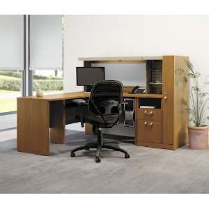  Modular Office Furniture Set 1   Quantum Modern Cherry 