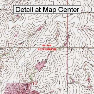  USGS Topographic Quadrangle Map   Elmont, Kansas (Folded 