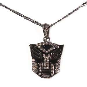  Rhinestone Robot Necklace Jewelry