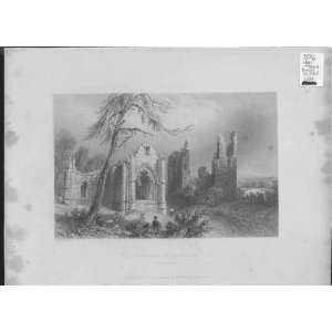  Lincluden College Scotland 1839 Antique Print