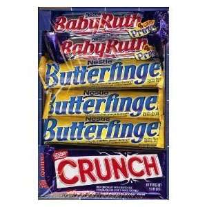 NESTLE Candy Bar Variety Pack   (14 Butterfinger, 8 Crunch, 8 BabyRuth 