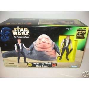   Wars The Power of the Force Jabba the Hut and Han Solo Toys & Games