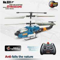   Model #331 3 Channels RC Military Gyro Mini Indoor Helicopter  
