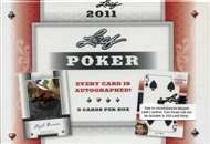 2011 Leaf Poker Trading Cards Hobby Box  