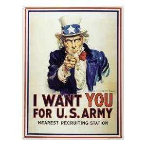  TIN SIGN Uncle Sam I Want You