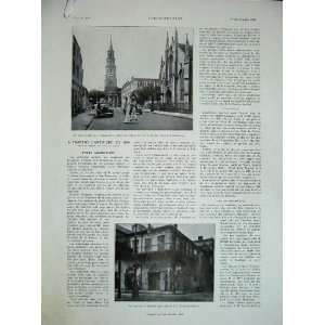  1934 French Towns Street Houses America Charleston