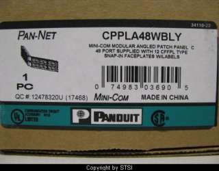   CPPLA48WBLY 48 Port Angled Patch Panel ~STSI 074983036905  