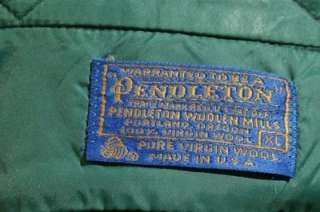 Mens Vintage PENDLETON Plaid  Board SHIRT size X LARGE  