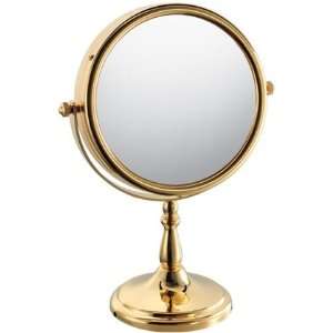    Gold Finish Double Side Vanity Stand Mirror