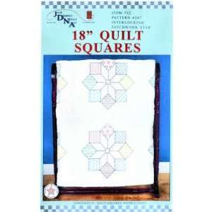   Stamped Embroidery 18 Inch Quilt Squres 732 387 Arts, Crafts & Sewing