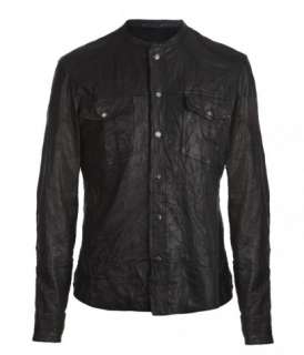Demon Leather Shirt, Men, Leathers, AllSaints Spitalfields