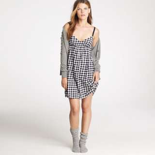 Flannel chemise in gingham   sleepwear   Womens Women_Shop_By 