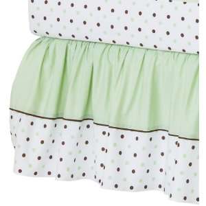  American Baby Company Fashion Crib Skirt, Celery Dots 