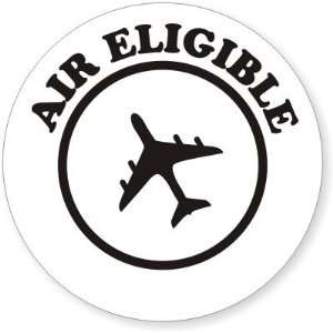  Air Eligible (with Plane) Coated Paper Label, 2 x 2 