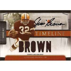   Playoff JIM BROWN National Treasures Jersey Auto